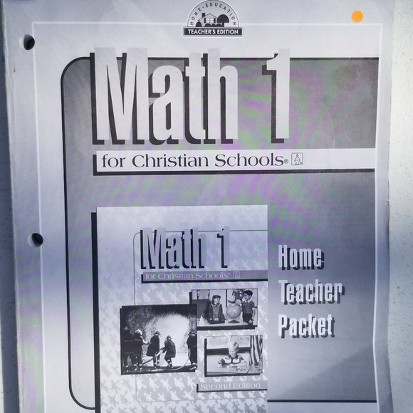 2FOR$30 - Math 1 for Christian Schools - Home Teacher Packet - Picture 1 of 1